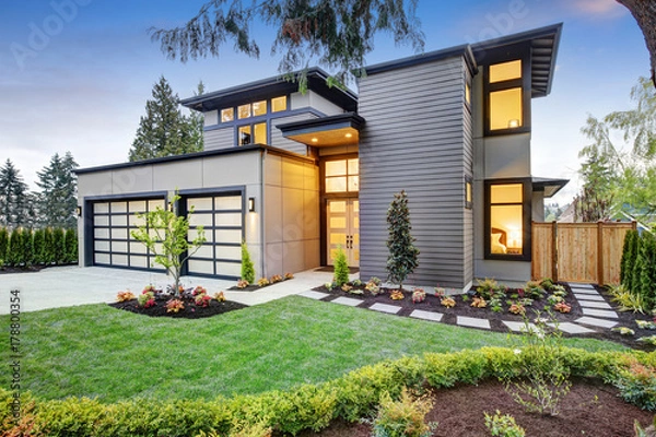 Obraz Luksusowy nowy dom budowlany w Bellevue, WA