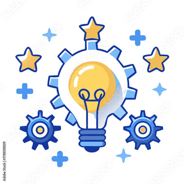Fototapeta Startup Innovation Lightbulb Icon