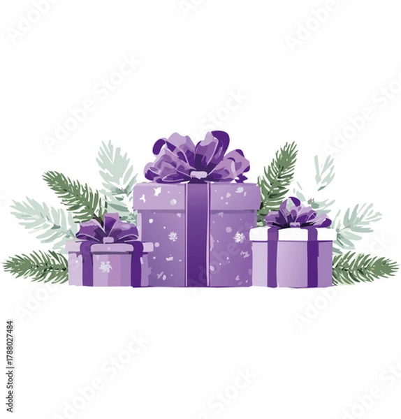 Obraz Christmas vectors presents
