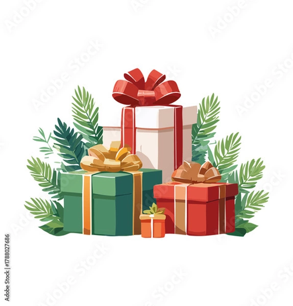 Obraz Christmas vectors presents