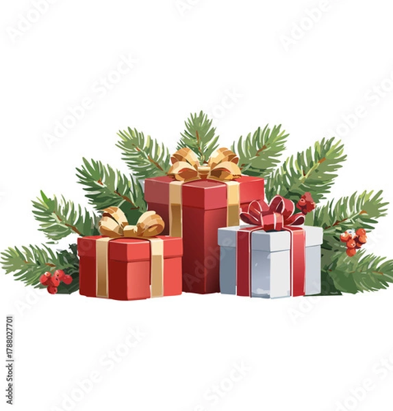 Obraz Christmas vectors presents
