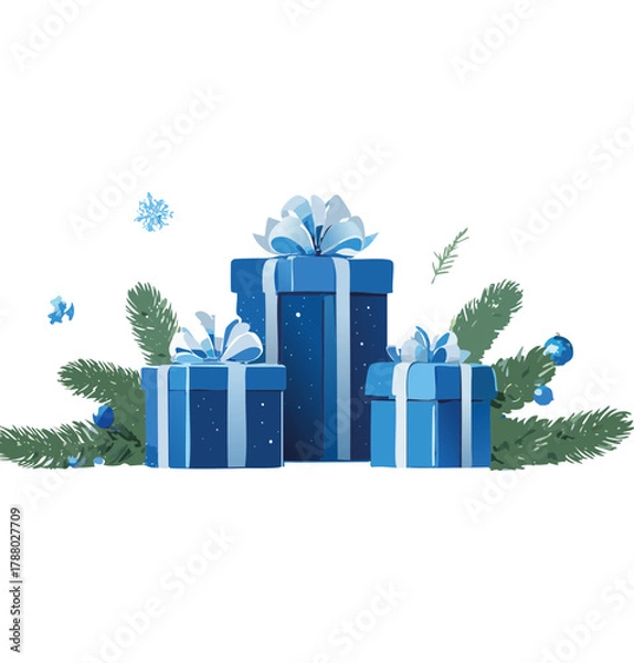 Obraz Christmas vectors presents
