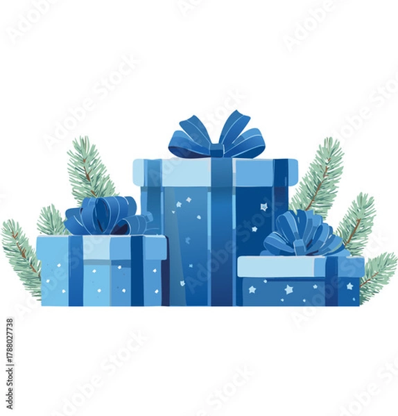 Obraz Christmas vectors presents
