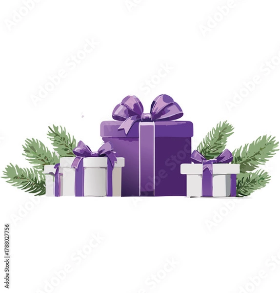 Obraz Christmas vectors presents
