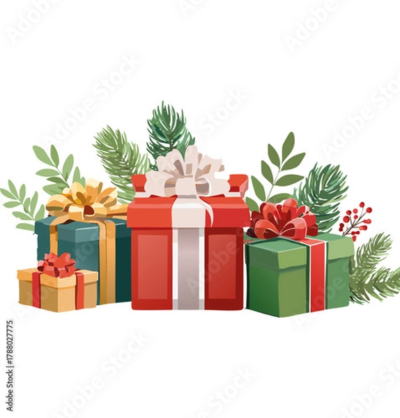 Obraz Christmas vectors presents