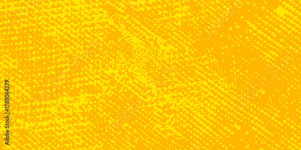 Fototapeta Modern dots halftone yellow color pattern gradient grunge texture background abstract simple modern
