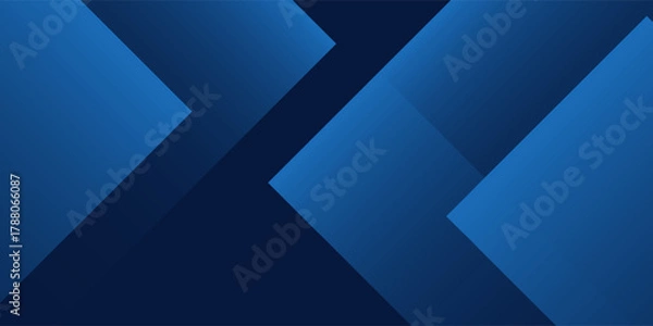 Fototapeta Modern dark navy blue silver abstract pattern background. Geometric shape. Line triangle angle modern simple