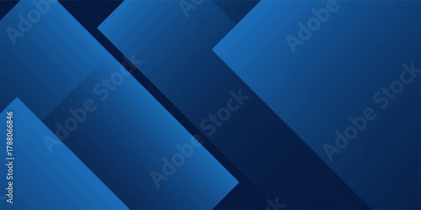 Fototapeta Modern dark navy blue silver abstract pattern background. Geometric shape. Line triangle angle modern