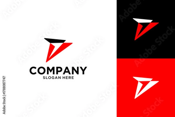 Fototapeta arrow logo design vector illustration