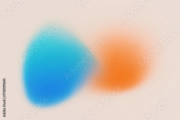 Fototapeta Soft Teal and Coral Gradient Blur Abstract Background