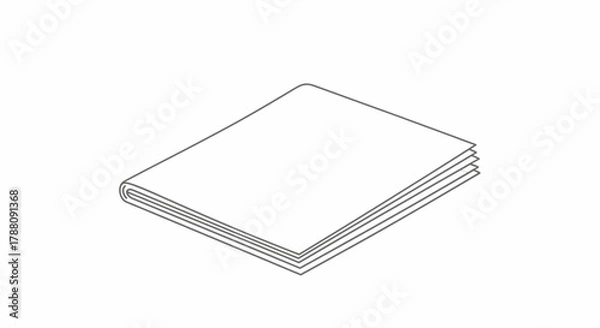 Obraz Stack of papers icon representing documentation and information processing