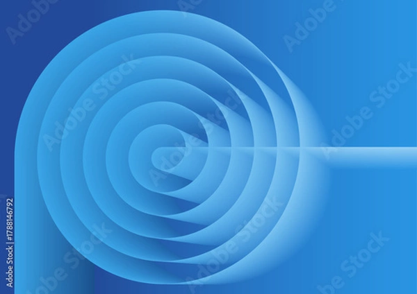 Obraz スパイラルな抽象的背景画像