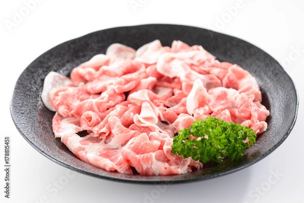 Fototapeta 豚肉　切り落とし