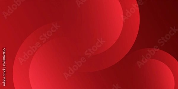 Obraz Red abstract background. Dynamic shapes composition. Eps10 vector