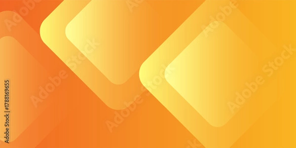 Obraz Abstract orange and yellow geometric background. Dynamic shapes composition. Cool background design for posters. Vector illustration