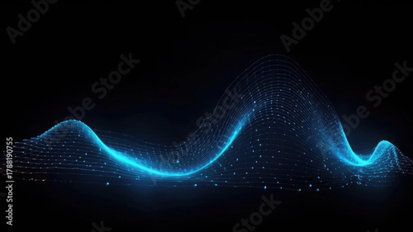 Fototapeta Abstract Neon Technology Background – Purple and Blue Energy Flow