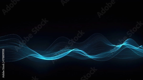 Fototapeta Abstract Neon Technology Background – Purple and Blue Energy Flow