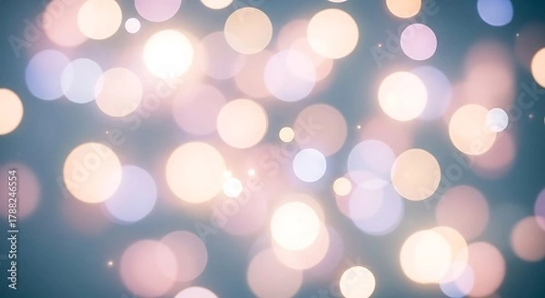 Obraz Soft Focus Bokeh Light Effect Abstract Blur Background Illustration