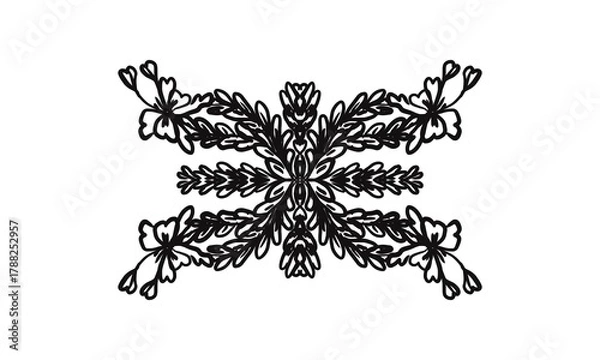 Fototapeta Abstract color background and copy space for text with flower Artwork