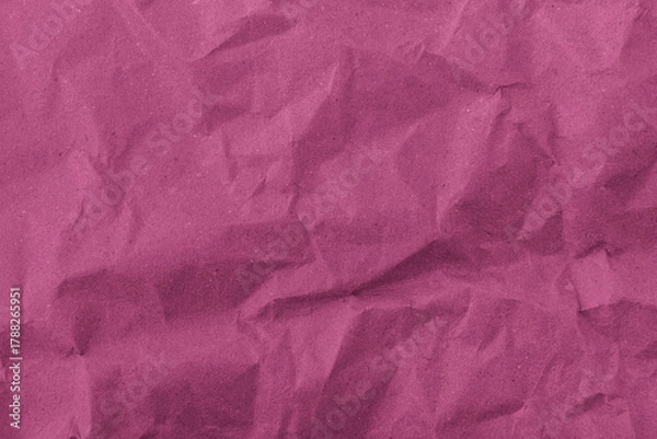 Fototapeta Abstract wrinkled pink crumpled paper texture background