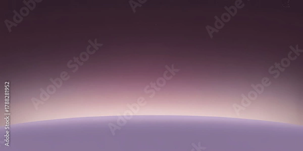 Fototapeta Serene twilight sky transitions from deep purple to soft pink over a gentle lavender horizon, evoking tranquility and peace.