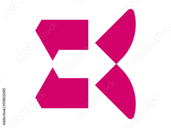 Obraz abstract forward arrow logo design