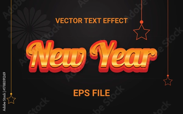 Obraz 2026 Vector 3D text effect