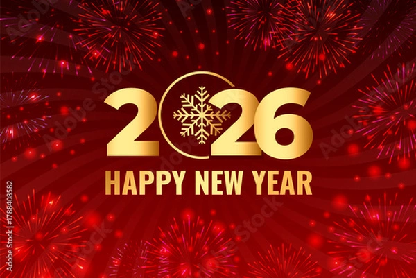 Fototapeta Marry christmas background tree with lights up. light up fir or pine, Happy New Year and Merry Christmas banner, vector design illustration, happy new year 2026