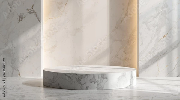 Fototapeta Product Reveal with Smooth Slider Motion, Soft Focus, and Text Overlay Area (Loopable)