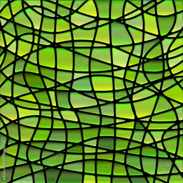 Obraz abstract vector stained-glass mosaic background