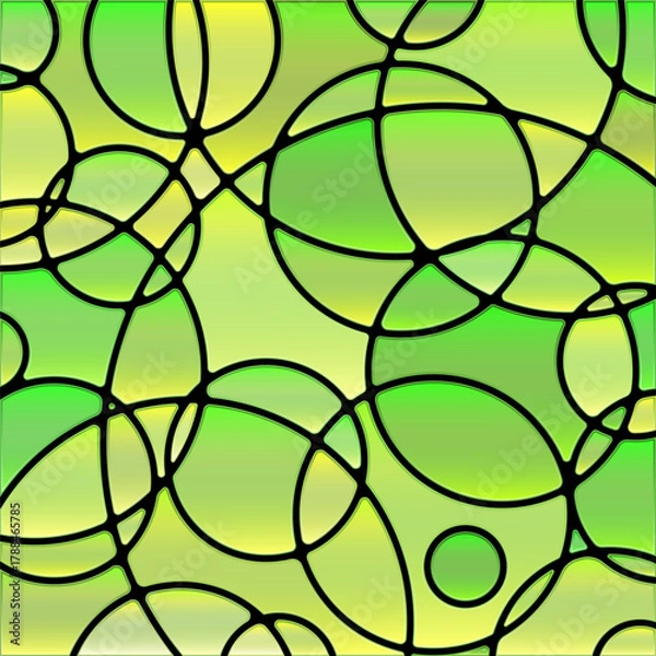 Obraz abstract vector stained-glass mosaic background