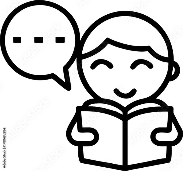 Fototapeta man reading book