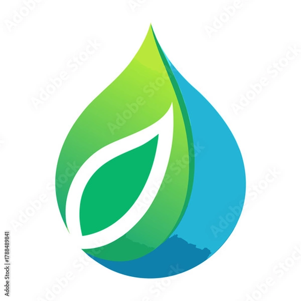 Fototapeta green leaf icon