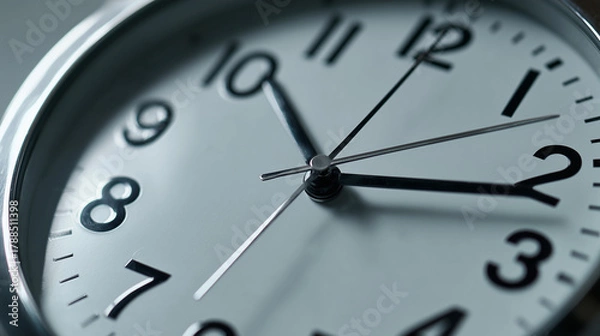 Fototapeta Analog Clock with a Frozen Second Hand