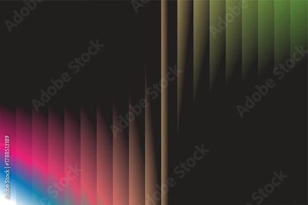 Obraz Abstract digital art with geometric pixelated gradients and dark backgrounds