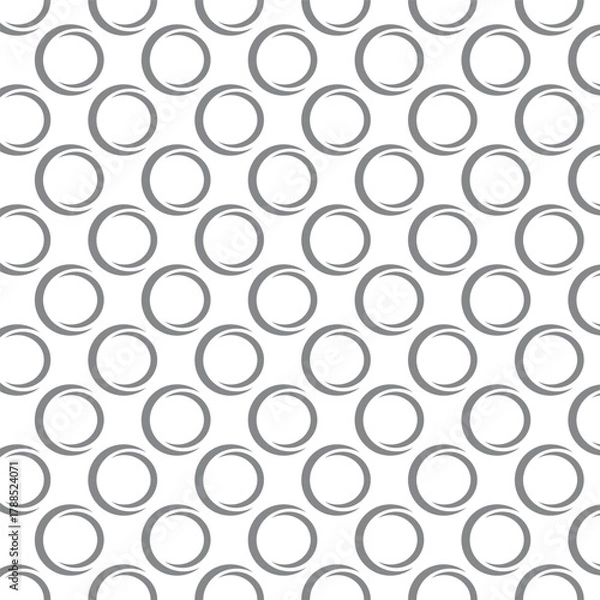 Fototapeta Seamless circle pattern for a playful design