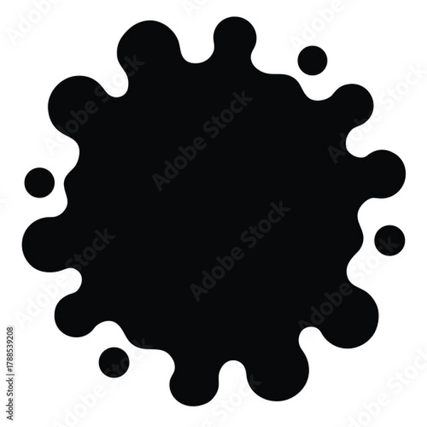 Obraz gradient blob shapes on white