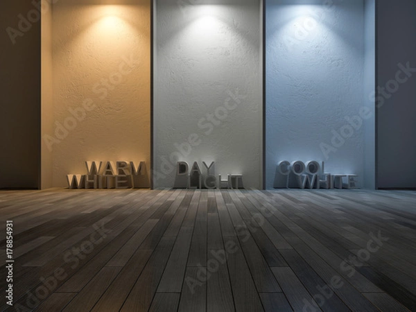 Obraz Renderowanie 3D skali temperatury barwowej