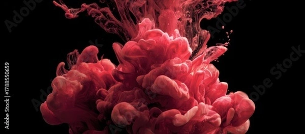 Obraz Red ink blooms