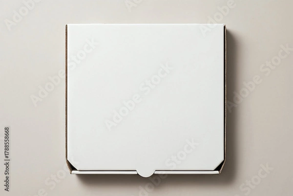 Fototapeta Pizza box mockup design template