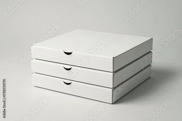 Fototapeta Pizza box mockup design template