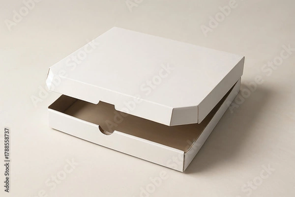 Fototapeta Pizza box mockup design template