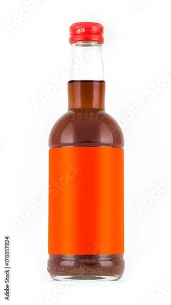 Fototapeta Photo-Layout bottles for drink on a white background with a blank label