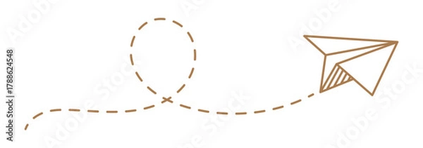 Fototapeta Hand drawn doodle paper plane collection. Vector set of flying origami airplane sketch icons. Latest telegram logo icon set. telegram icons collection. Social Media Network symbol. Paper Plane sign