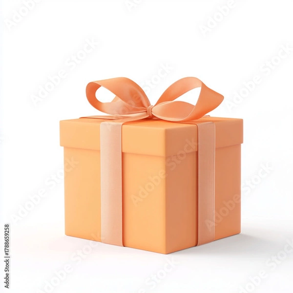 Fototapeta beautiful festive packaging with a bow