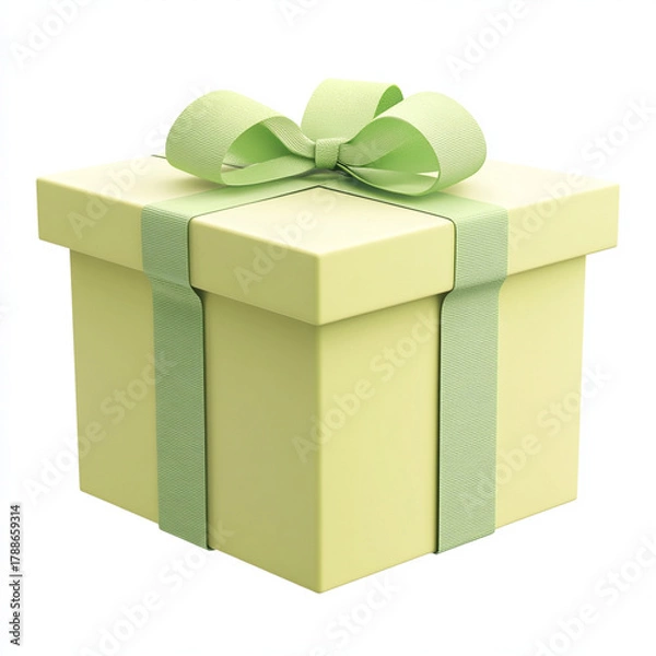 Fototapeta beautiful festive packaging with a bow