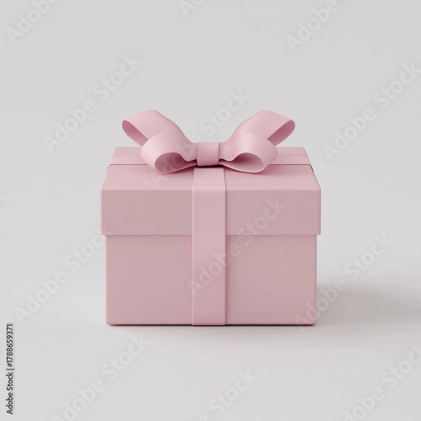 Fototapeta beautiful festive packaging with a bow