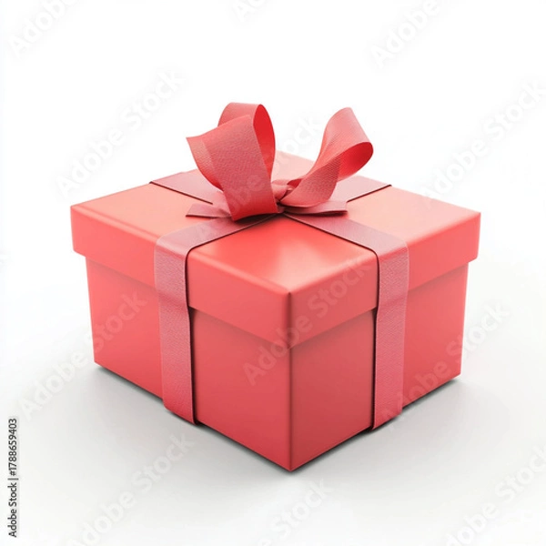 Fototapeta beautiful festive packaging with a bow