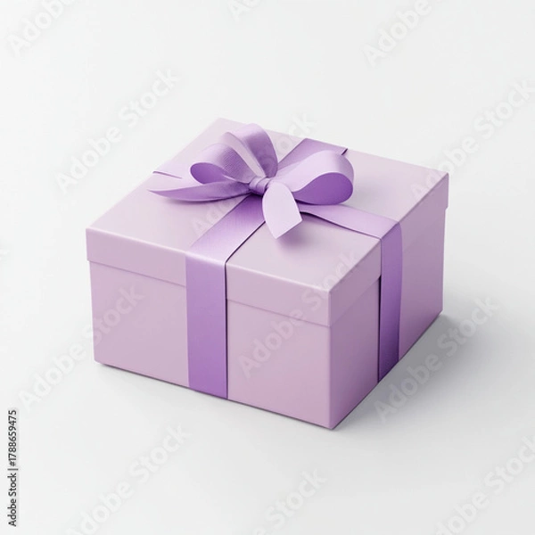 Fototapeta beautiful festive packaging with a bow