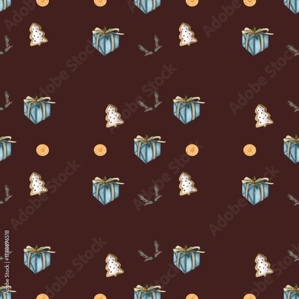 Fototapeta seamless pattern with sweets